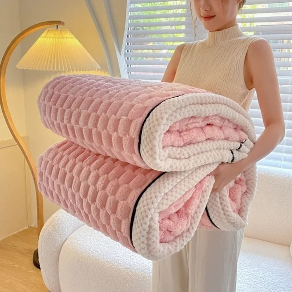 LuxeHaven - Sherpa Fleece Throw Blanket