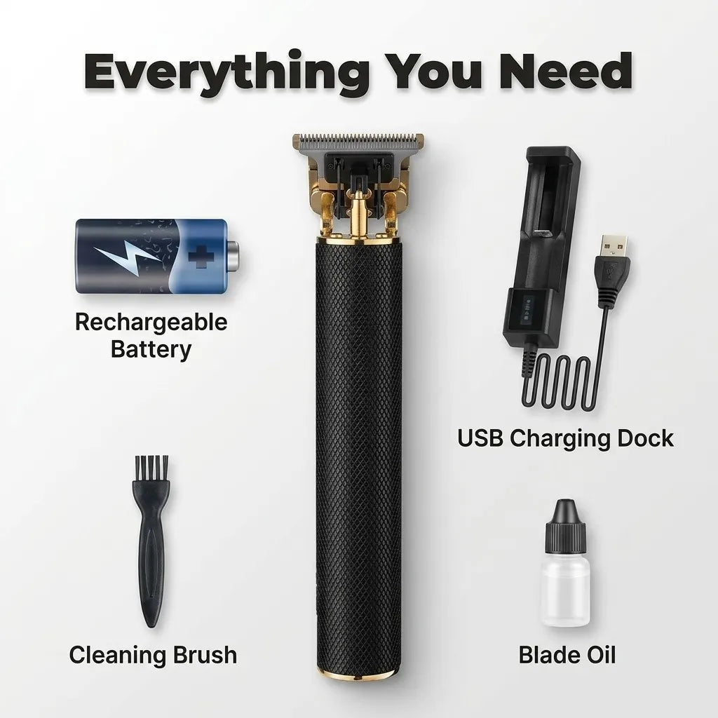 Cordless Beard Trimmer – Sharp Blades for Easy Styling