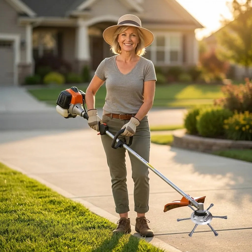 Precision Grass Trimmer - Achieve perfect lawn edges with ease