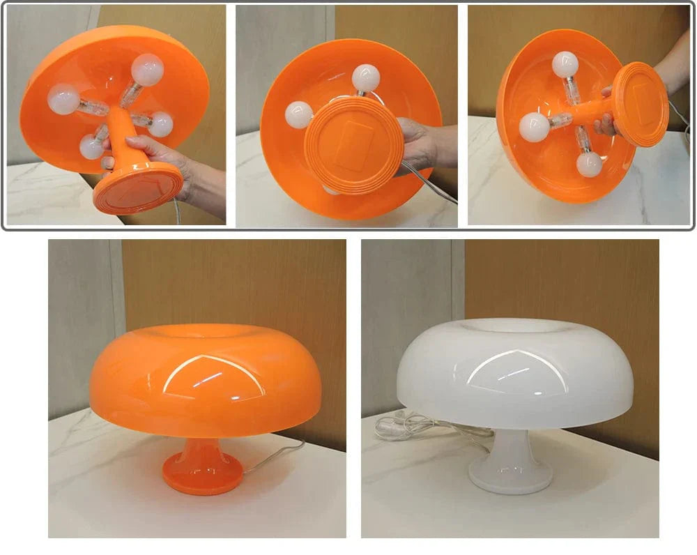 Nordic table lamp in the shape of a mushroom
