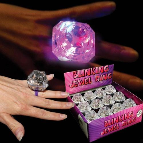 LED Light Up Jewel Engagement Party Rings / Bachelorette/ Wedding Party Favors - If you say i do
