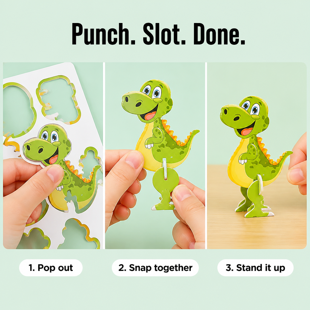 DreamBuild™ — Pop, Snap & Build 3D Cartoon Worlds Without Glue or Mess