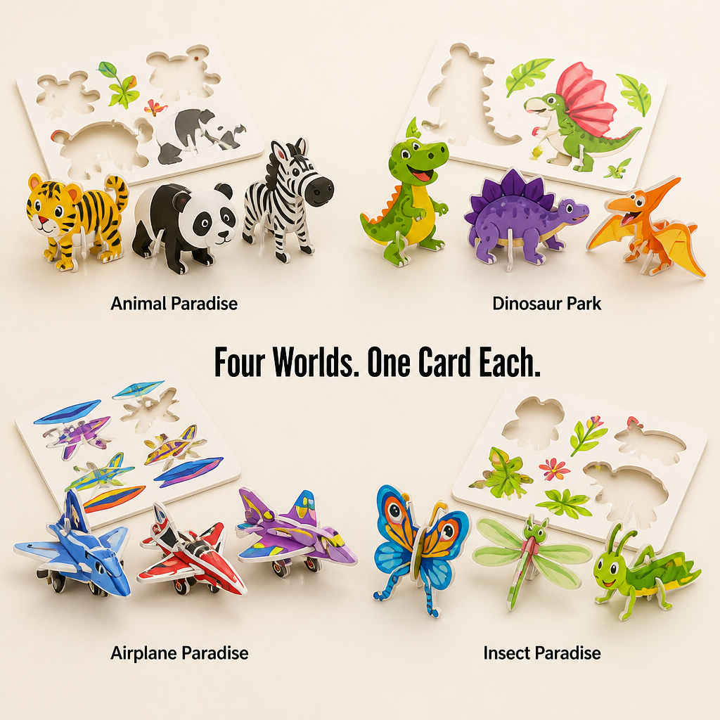 DreamBuild™ — Pop, Snap & Build 3D Cartoon Worlds Without Glue or Mess
