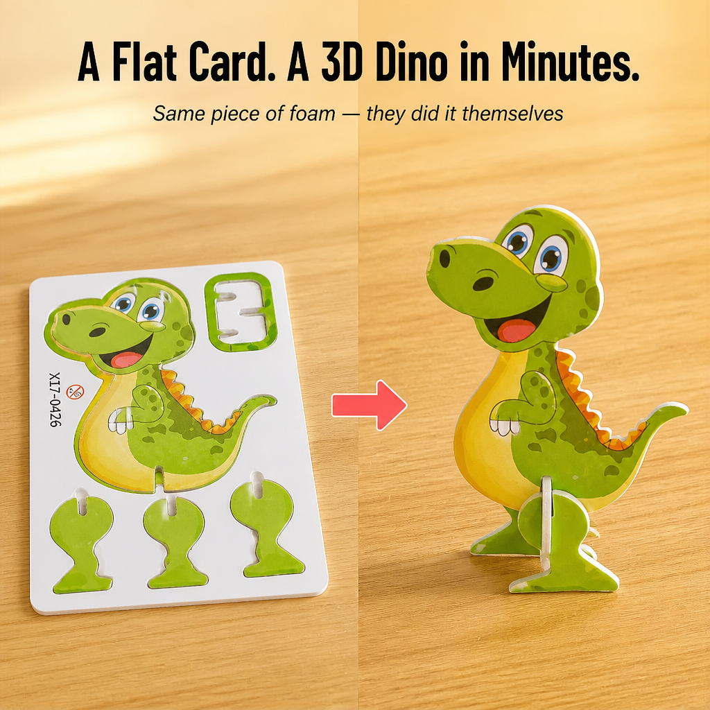 DreamBuild™ — Pop, Snap & Build 3D Cartoon Worlds Without Glue or Mess