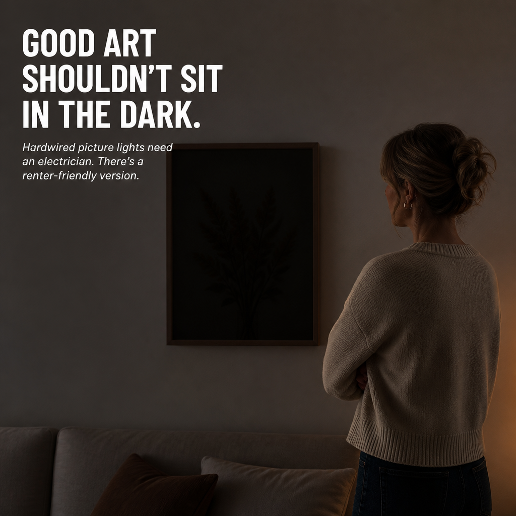 LumaMuse™ — Light Any Wall Art Like a Gallery in 30 Seconds Flat