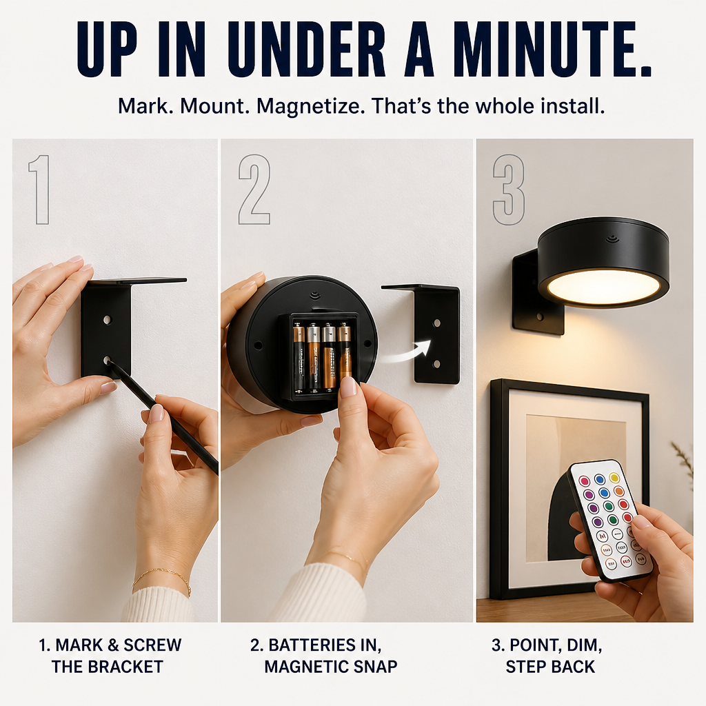 LumaMuse™ — Light Any Wall Art Like a Gallery in 30 Seconds Flat