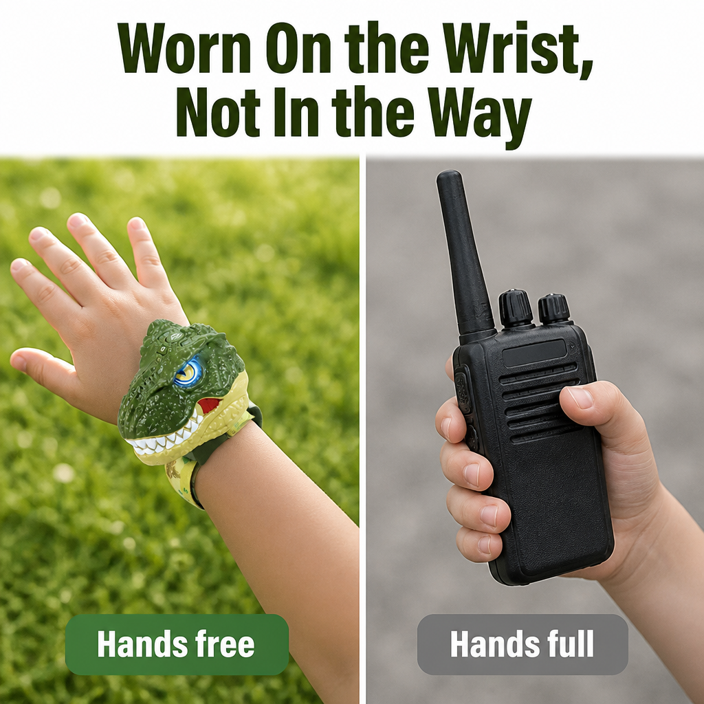 GlideComm™ — Strap On a Dino & Talk Hands-Free Across the Yard | 2-Pack
