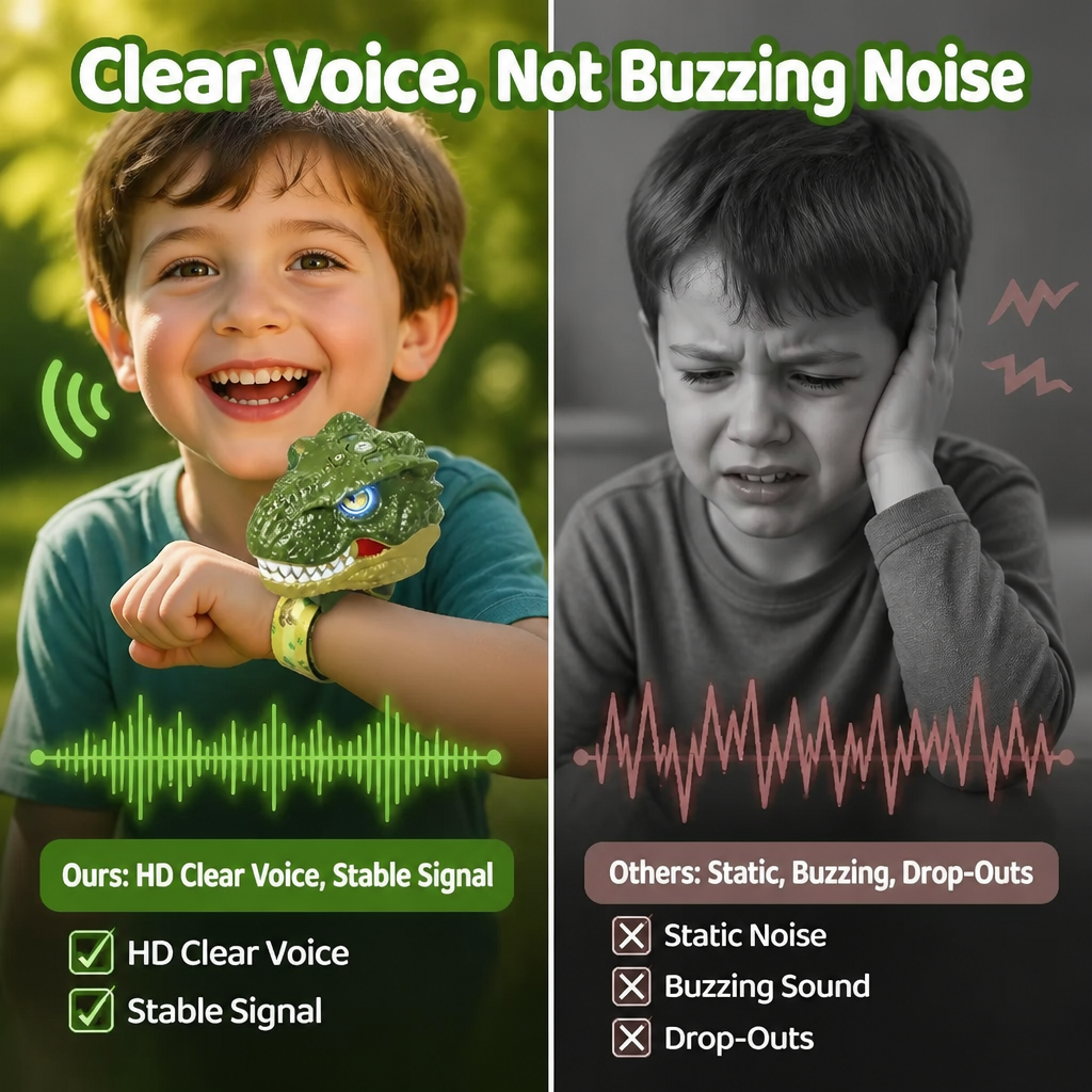 GlideComm™ — Strap On a Dino & Talk Hands-Free Across the Yard | 2-Pack