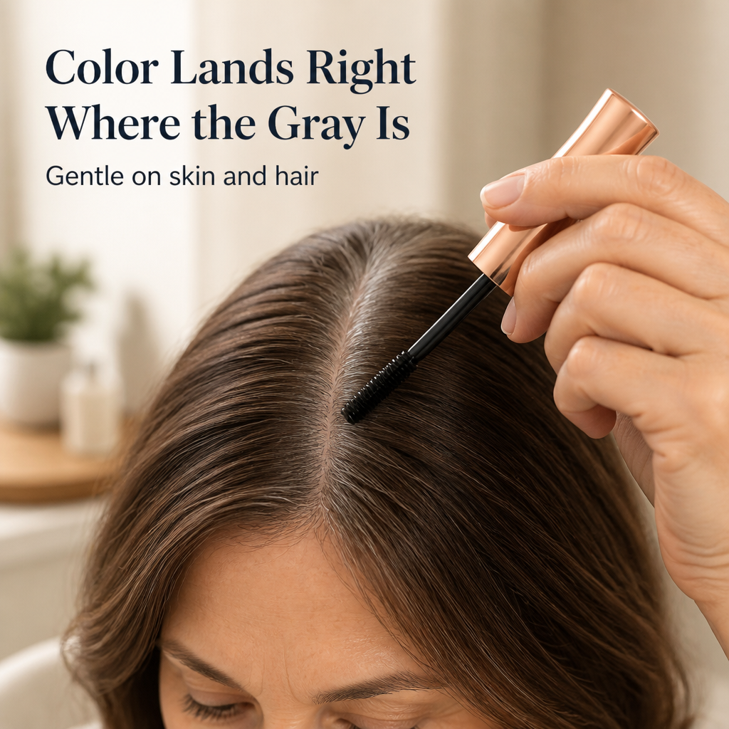LumeShade™ — Cover Gray Roots in 10 Seconds Between Salon Visits