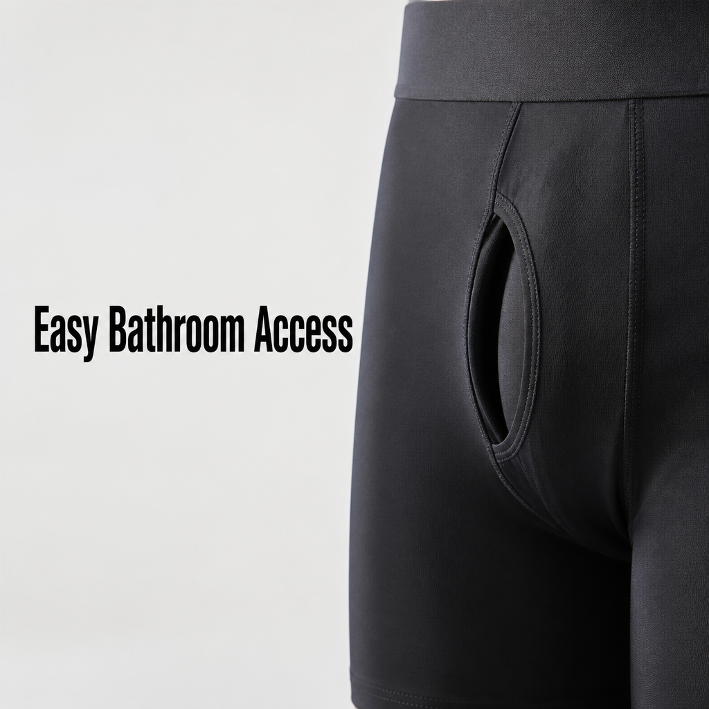 CoreForm™ – High-Waist Tummy-Control Compression Shaper Shorts for Men