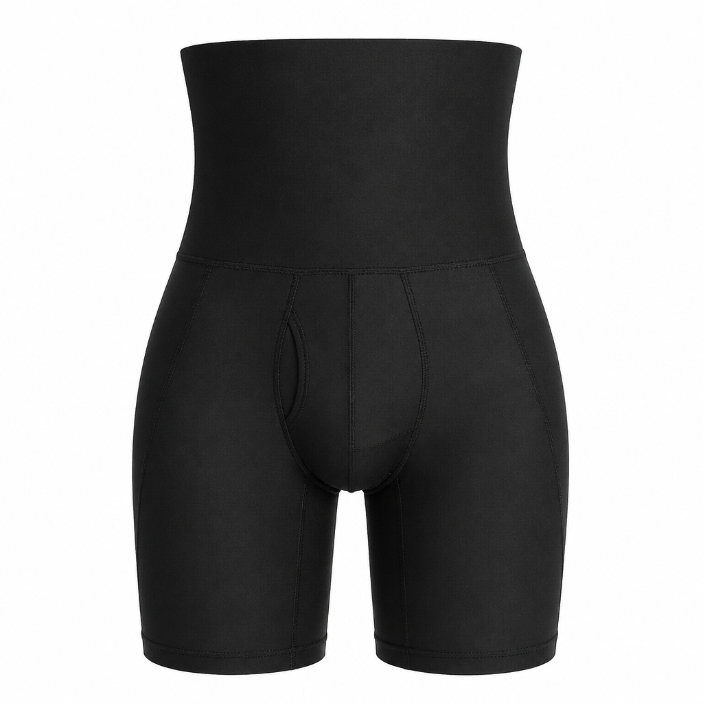 CoreForm™ – High-Waist Tummy-Control Compression Shaper Shorts for Men