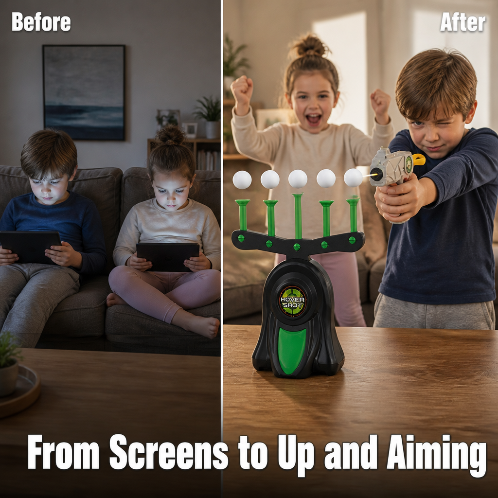 HoverBlast™ — Knock Floating Balls Out of the Air & Pull Kids Off Their Screens