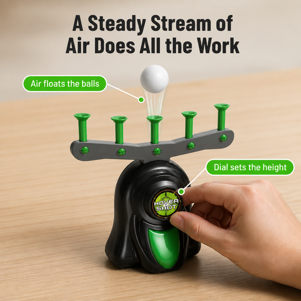 HoverBlast™ — Knock Floating Balls Out of the Air & Pull Kids Off Their Screens