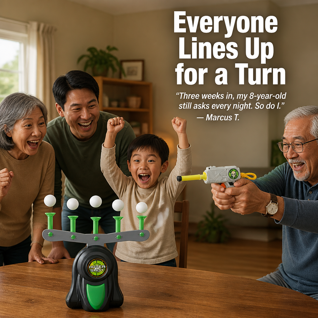 HoverBlast™ — Knock Floating Balls Out of the Air & Pull Kids Off Their Screens