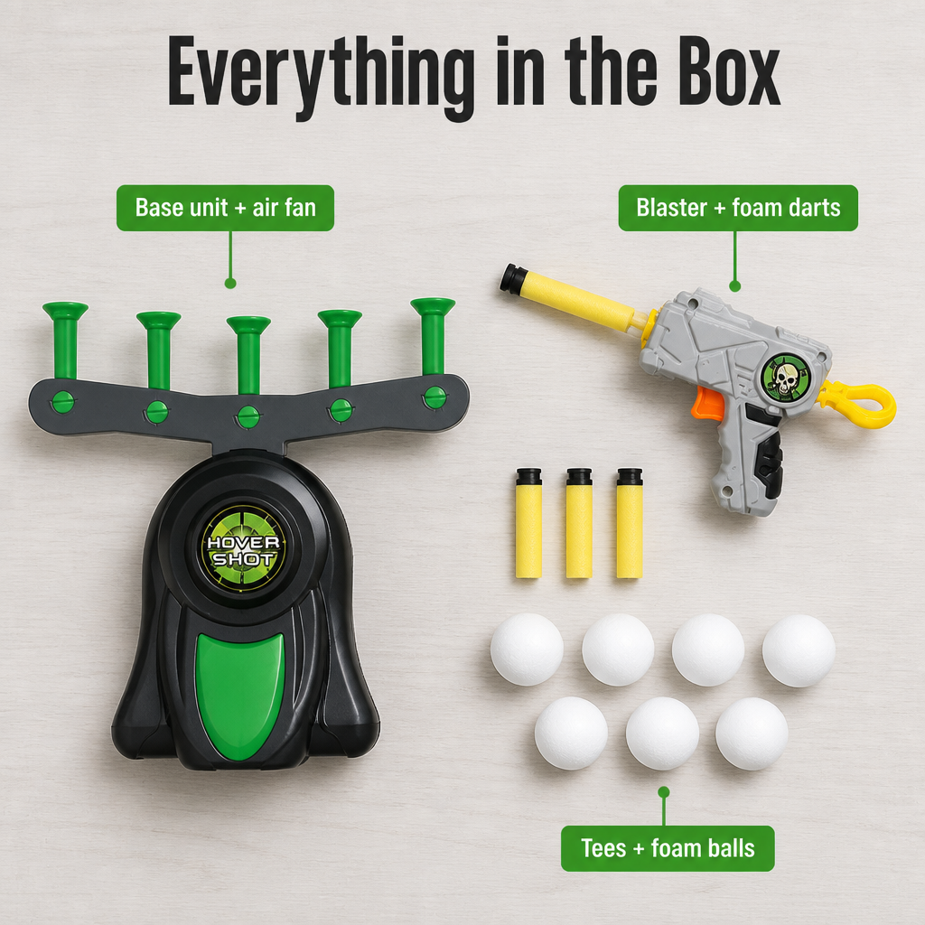 HoverBlast™ — Knock Floating Balls Out of the Air & Pull Kids Off Their Screens