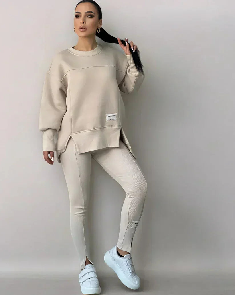 Zaira - Women’s Relaxed Fit Two-Piece Lounge Set