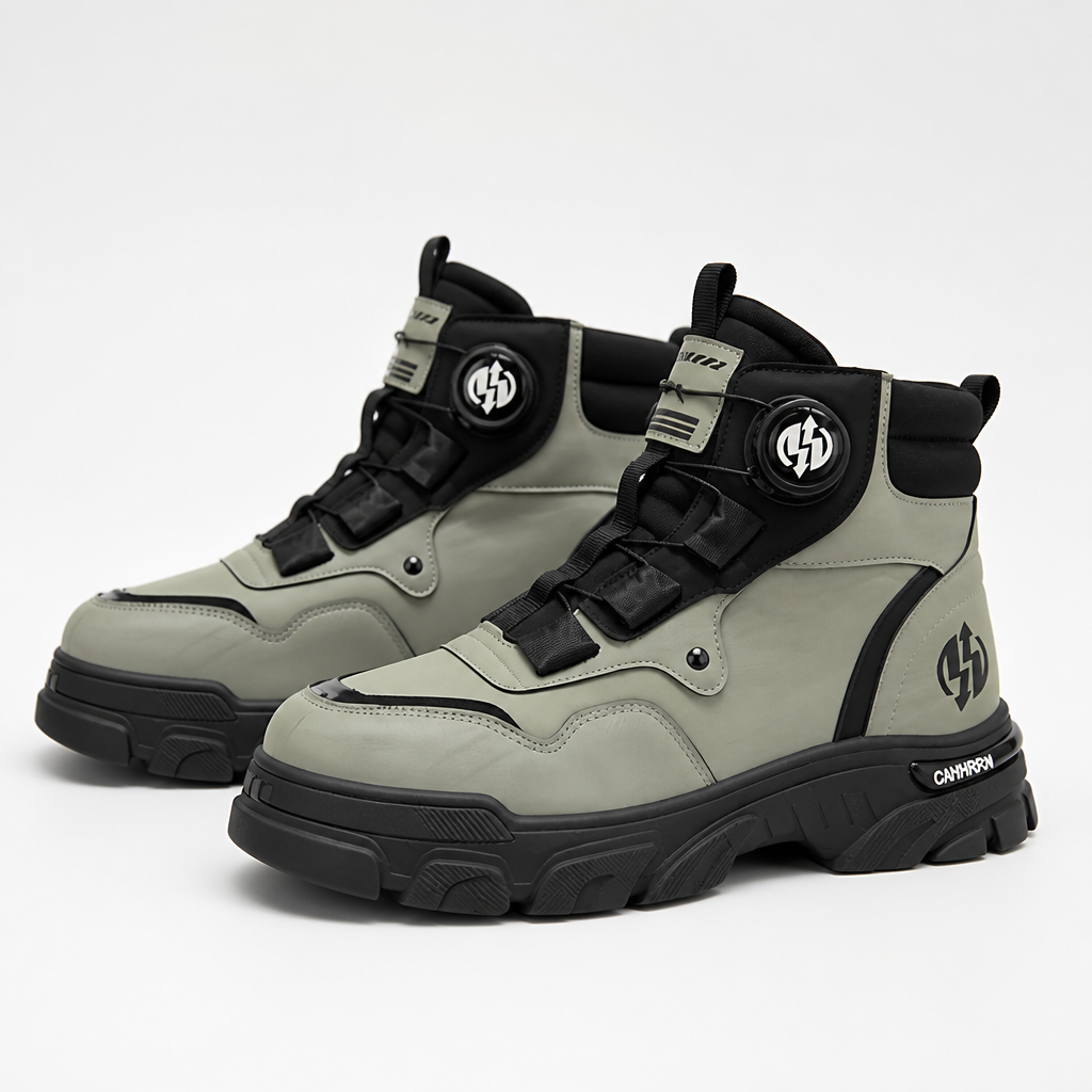 GlideStrider™ – Versatile High-Top Boots with BOA Dial Lacing