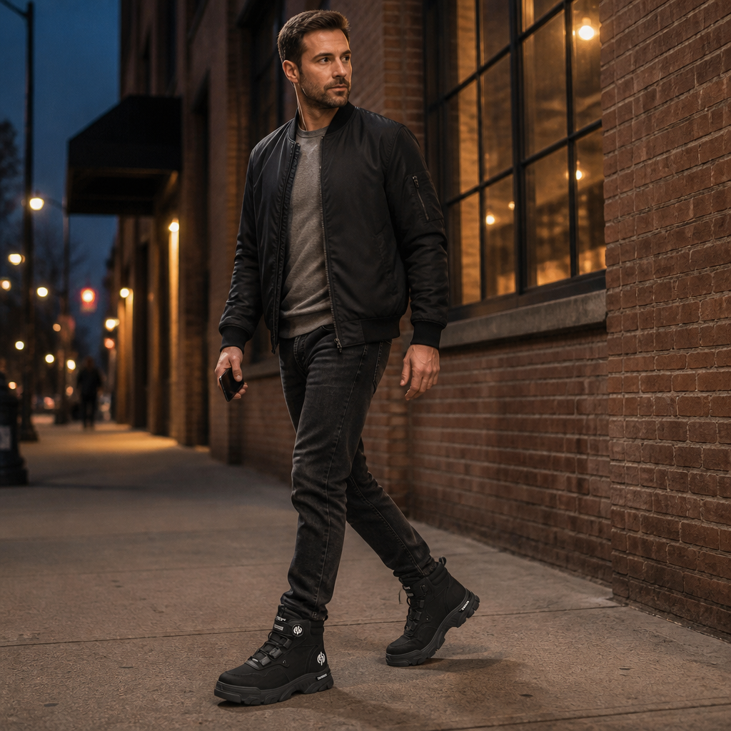 GlideStrider™ – Versatile High-Top Boots with BOA Dial Lacing