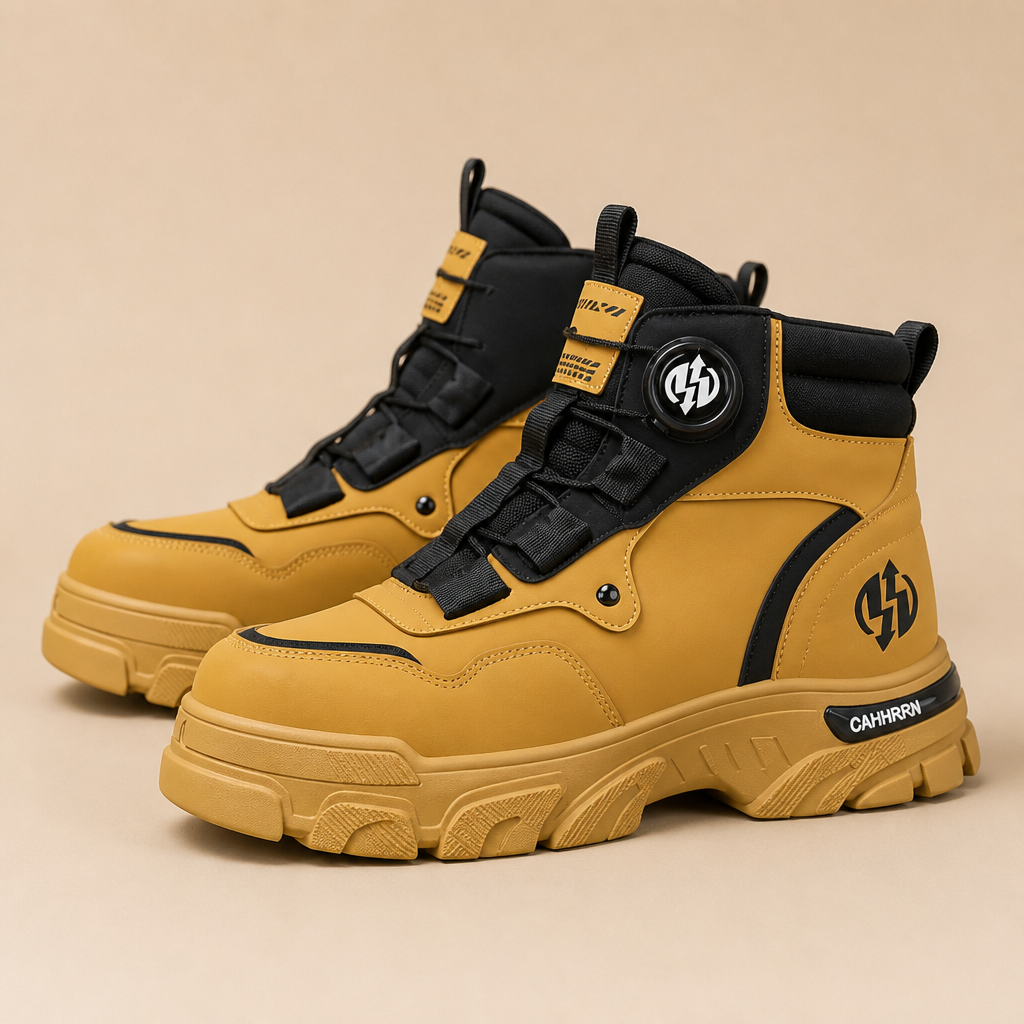 GlideStrider™ – Versatile High-Top Boots with BOA Dial Lacing