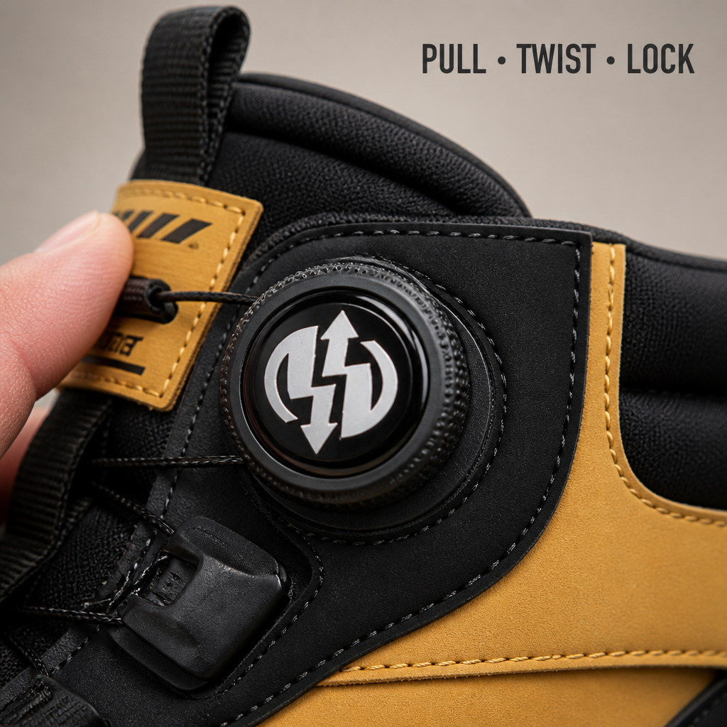 GlideStrider™ – Versatile High-Top Boots with BOA Dial Lacing
