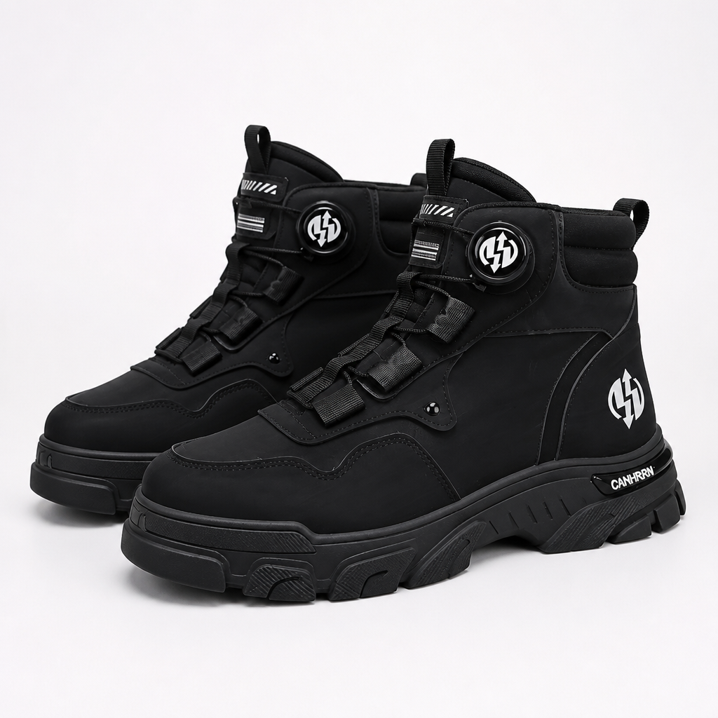 GlideStrider™ – Versatile High-Top Boots with BOA Dial Lacing