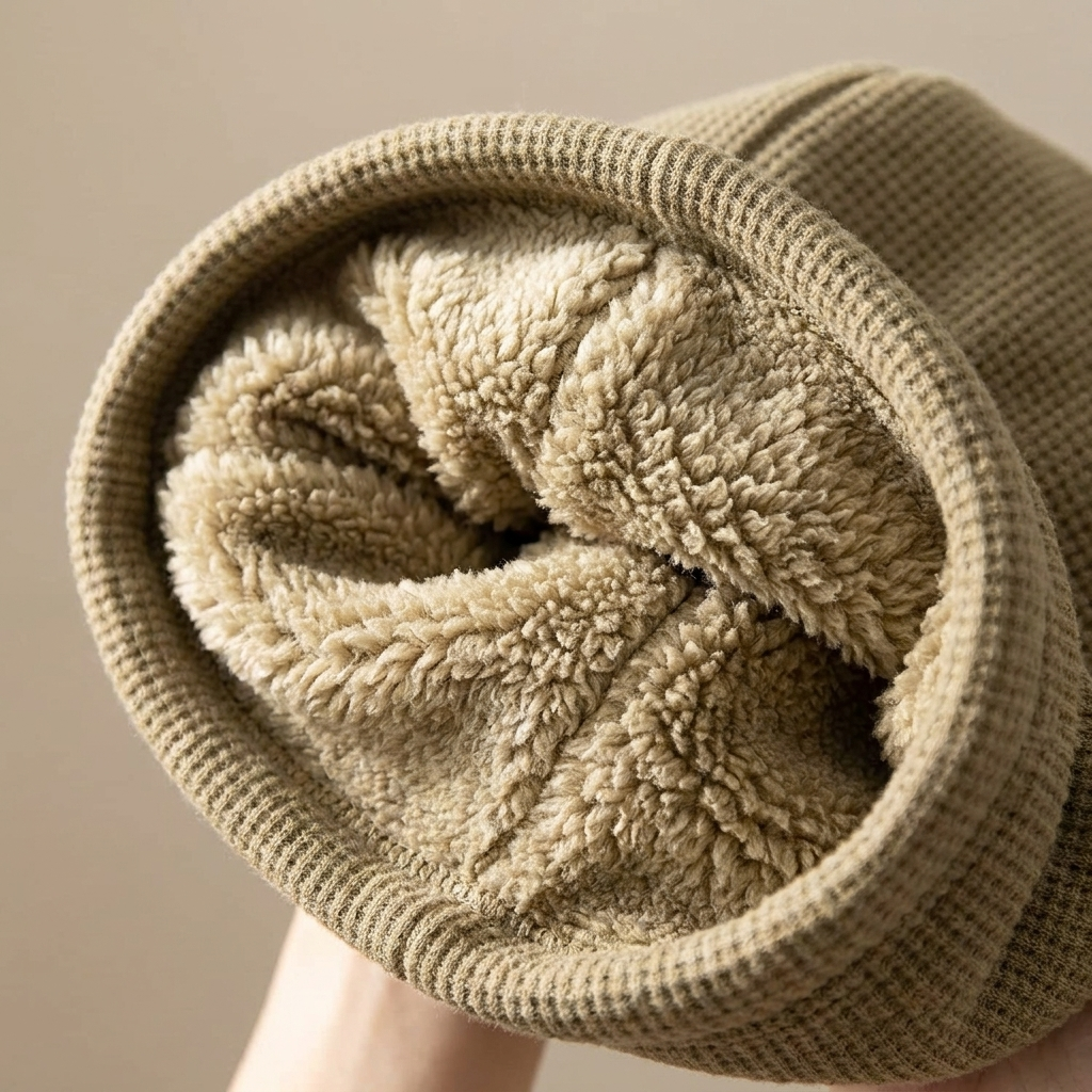 ChillGuard™ – Plush-Lined Hooded Scarf with Drawstring Fit