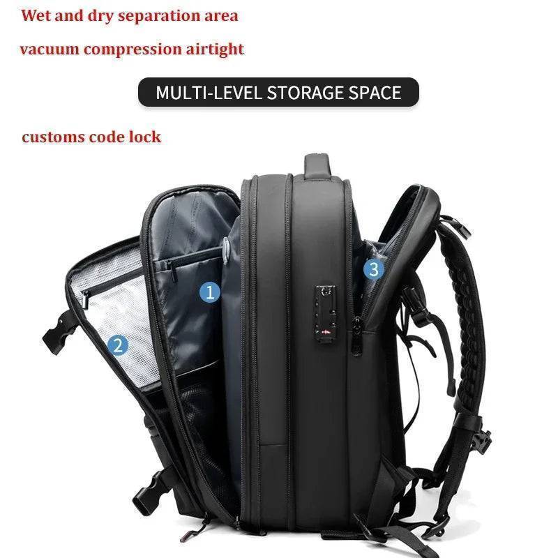 Large Capacity Travel Backpack with Vacuum Compression