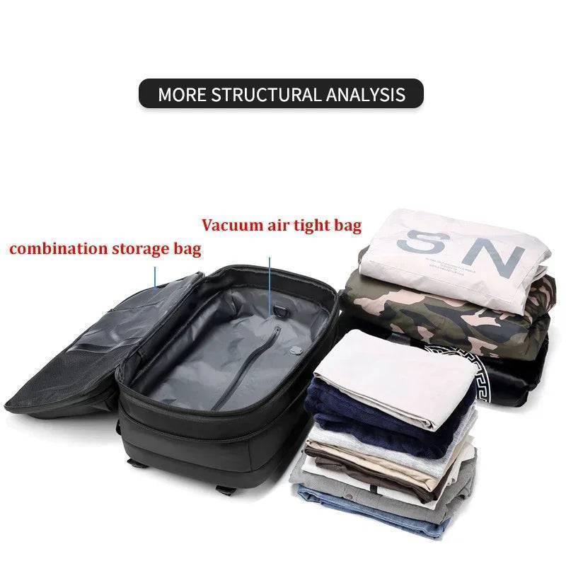 Large Capacity Travel Backpack with Vacuum Compression