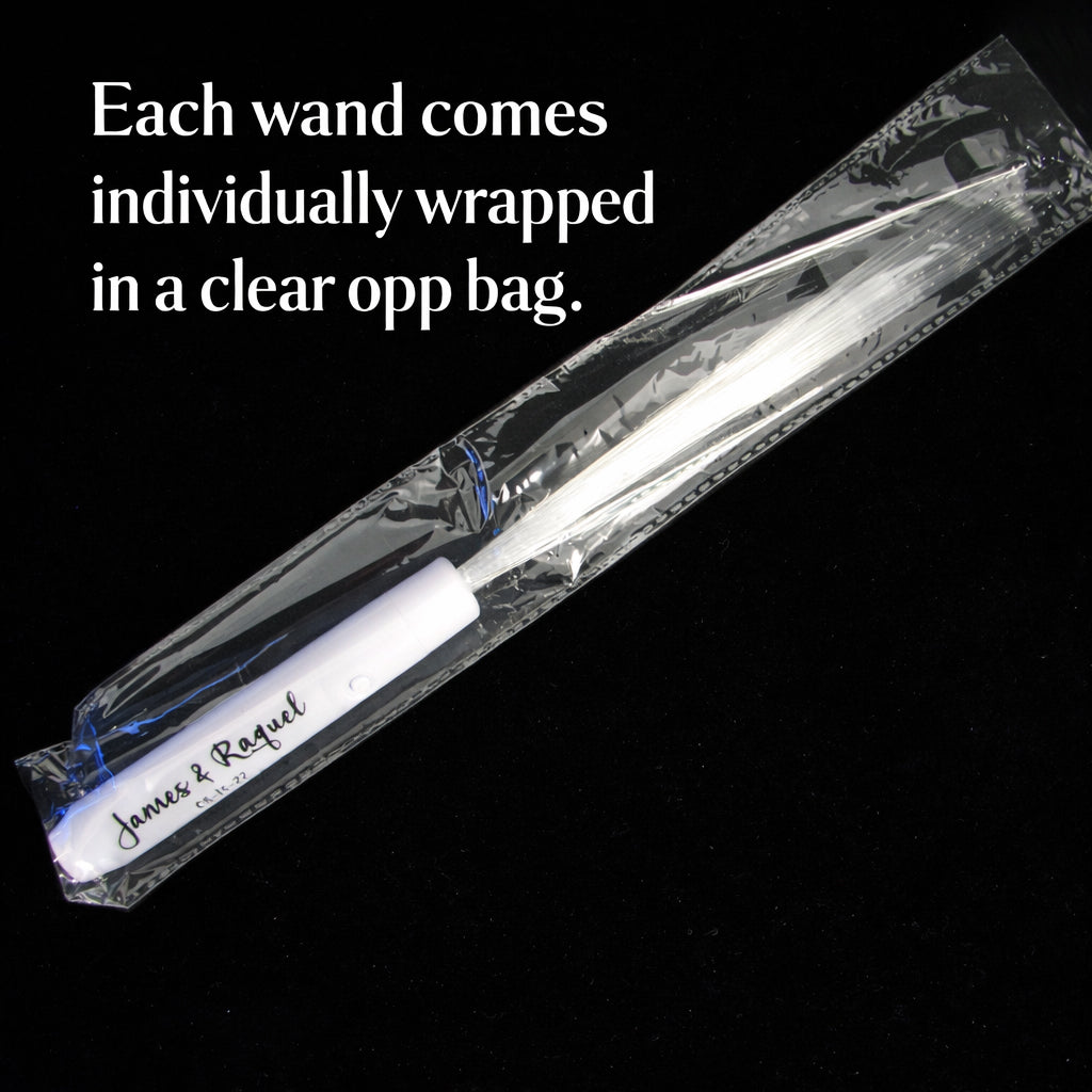 Lighted Fiber Optic Wands for Wedding Send off ideas for Your Wedding Exit