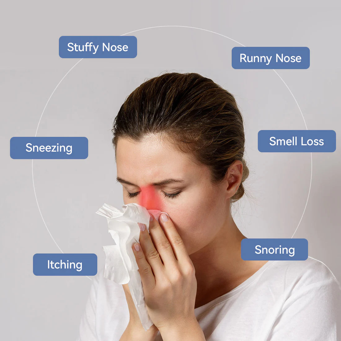 Compact Nasal Infrared Device for Relaxation and Daily Breathing Aid