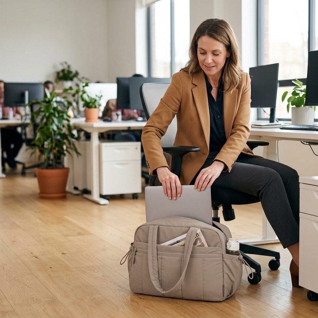 Cloudara™ — Lightweight Quilted Carry All Tote