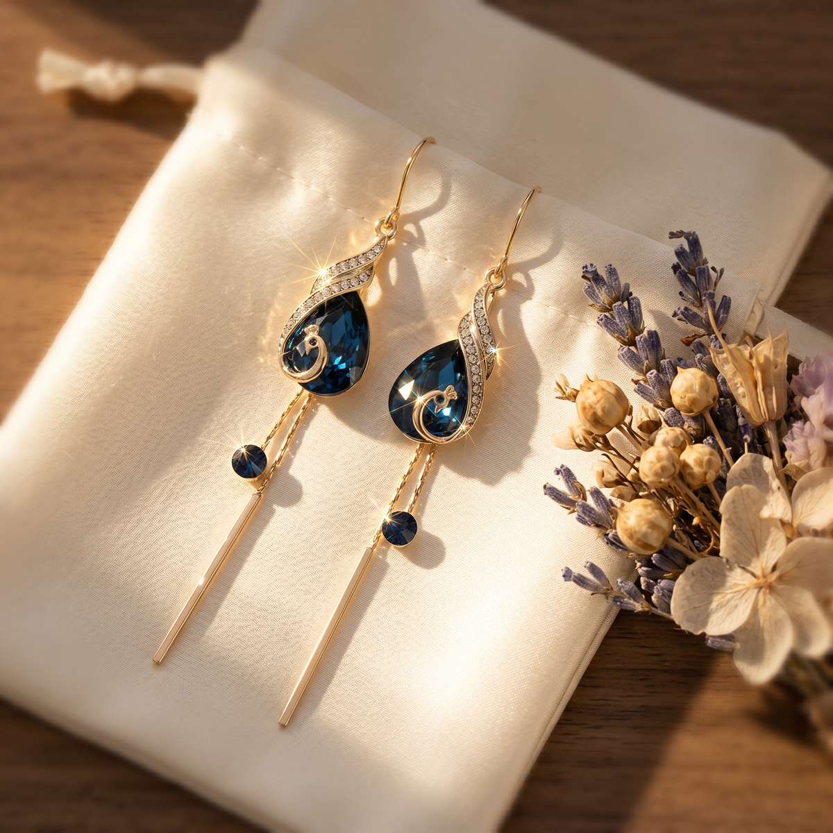 Lunavia – Sapphire Drop Earrings
