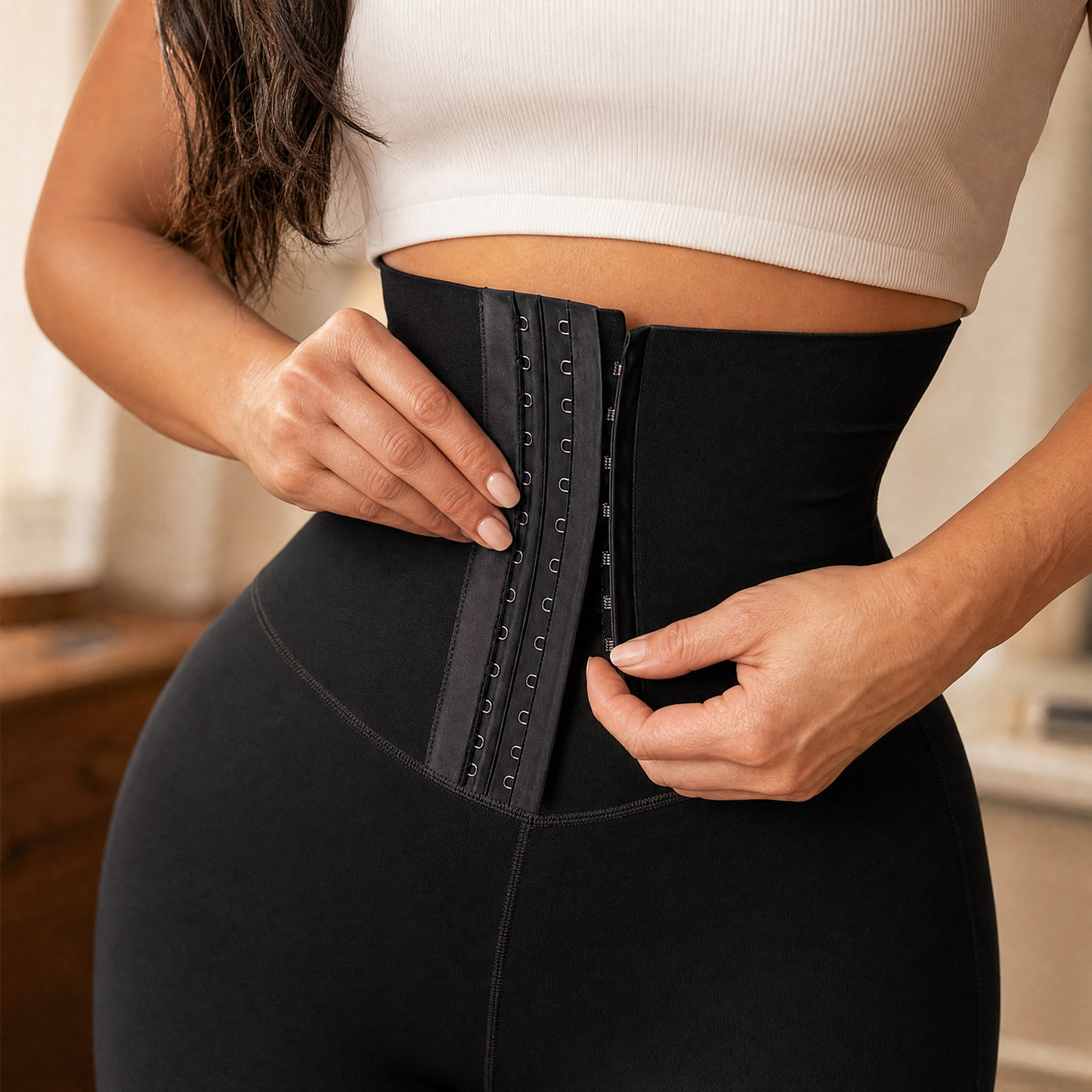 Cinchley™ – High-Waist Corset Leggings with Adjustable Cinch