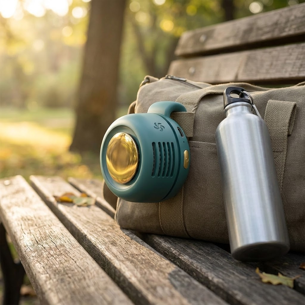 Breezly™ – Hands-Free Clip-On Cooling Fan