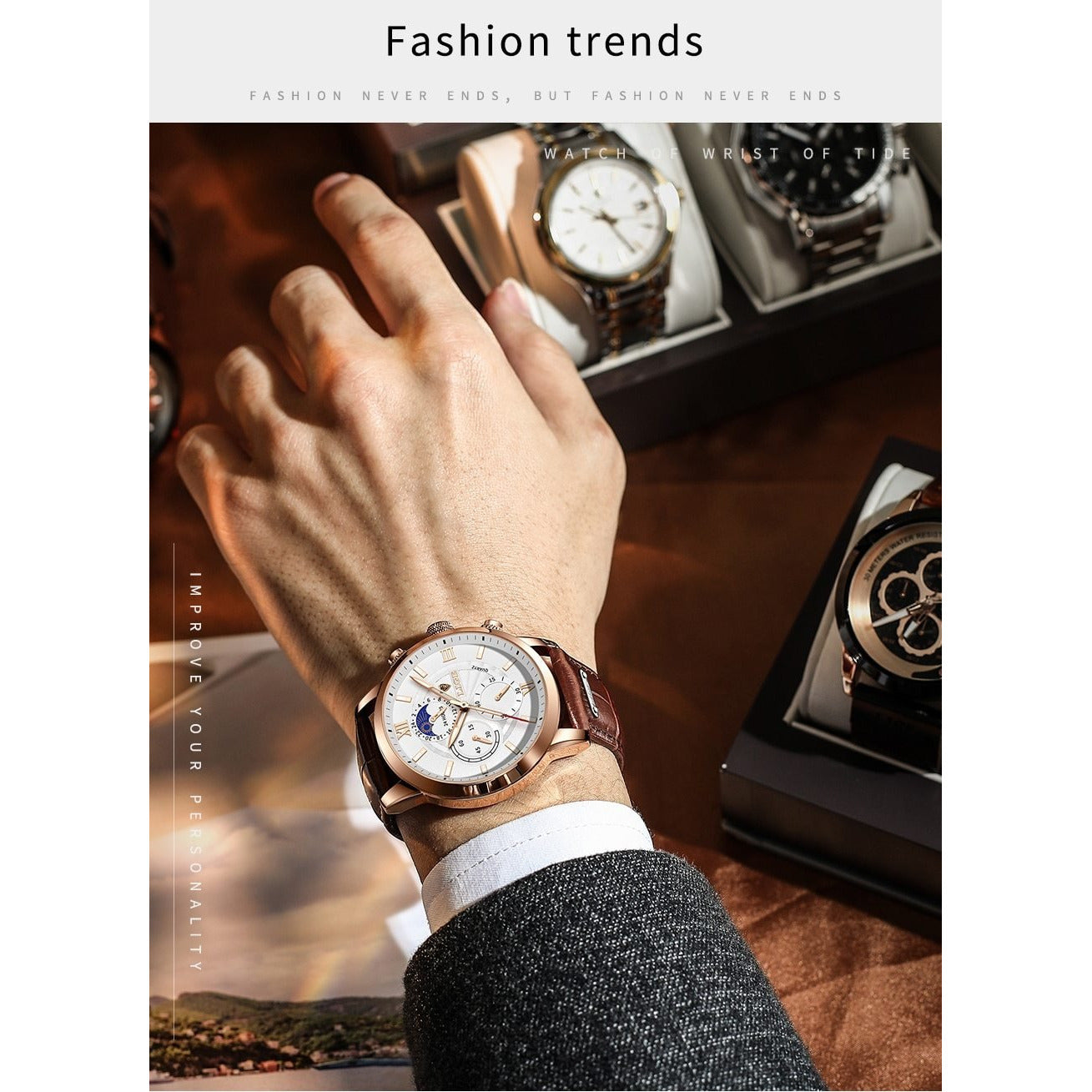 Men's Classic Sports Watch for Casual & Formal Wear