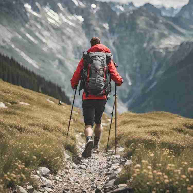 Lightweight Trekking Poles in Carbon Fiber for All-Terrain Use