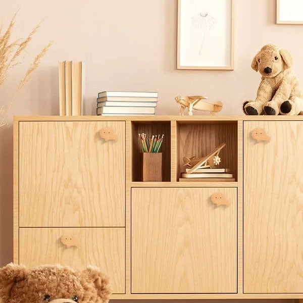 NordicPals - Wooden Animal Wall Hooks Set