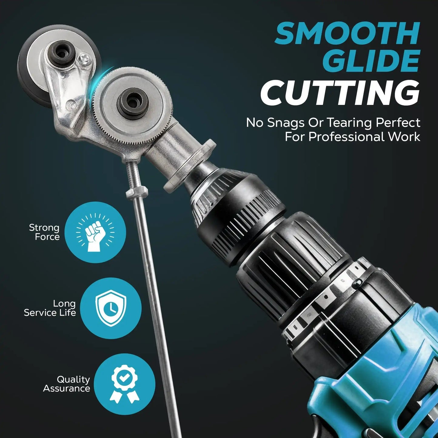 PowerCut - Electric Drill Metal Cutter Attachment
