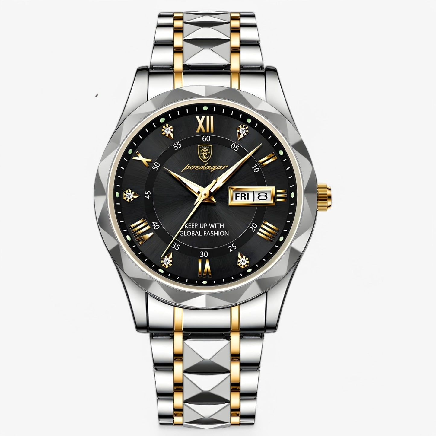 Men's Automatic Watch with Classic Leather Strap - 40mm
