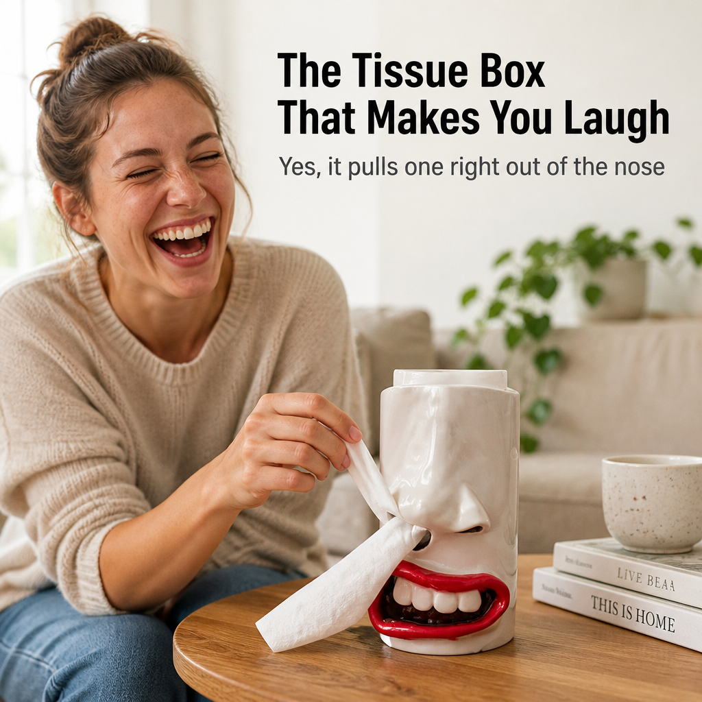 LaughNest™ — Make Every Tissue Grab the Thing Guests Won't Stop Talking About