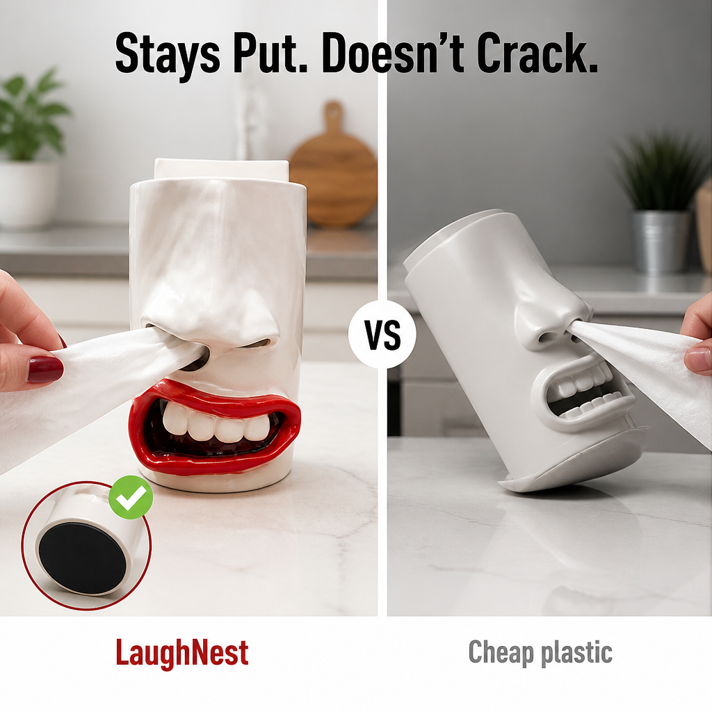 LaughNest™ — Make Every Tissue Grab the Thing Guests Won't Stop Talking About