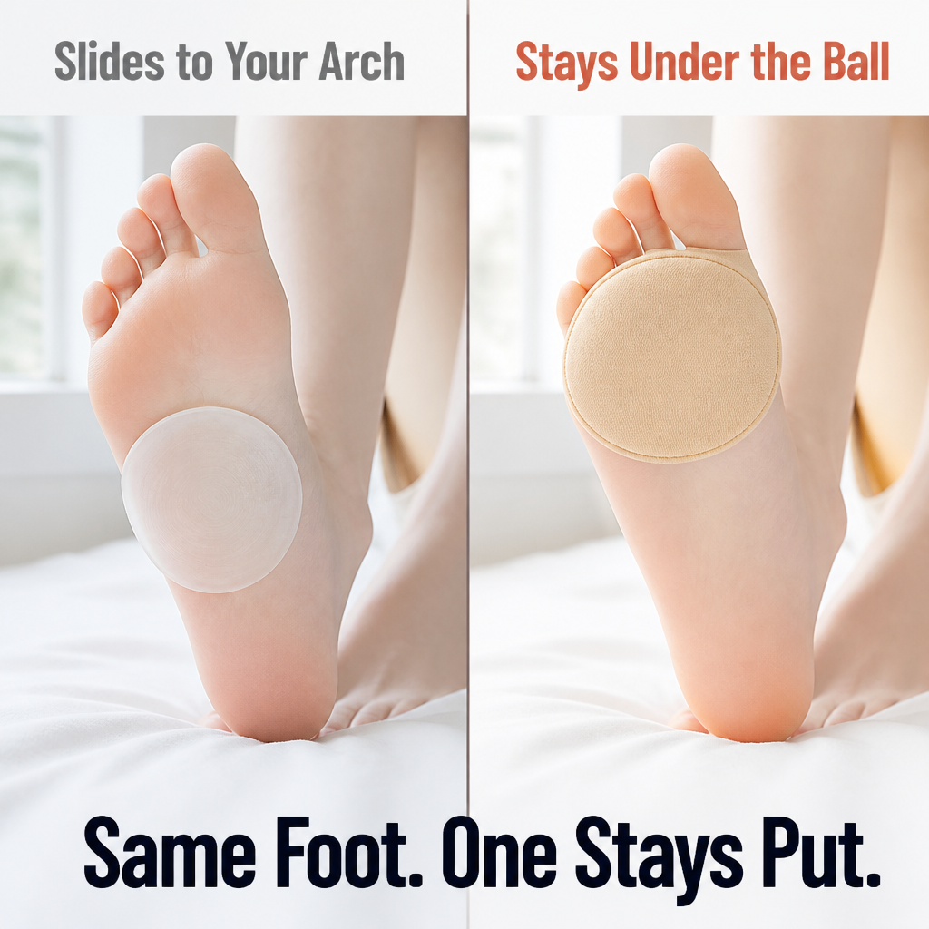 SolaceStep Forefoot Cushions with Toe Loops for Heels