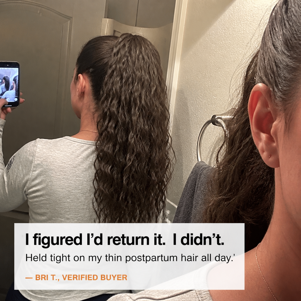 LuxeLush™ — Clip On a Full, Beachy-Wave Ponytail in Under a Minute