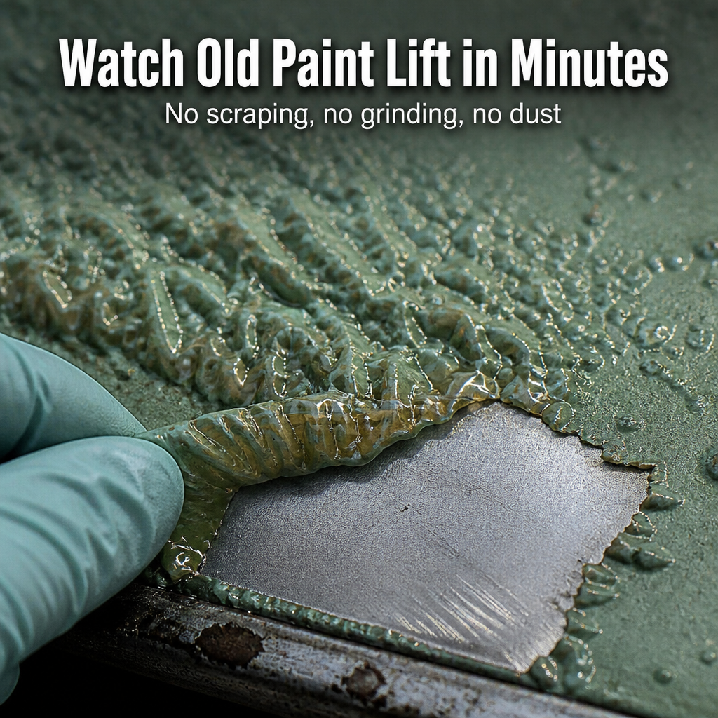 ClearWave™ — Brush On, Lift Old Paint in Minutes, Skip the Sanding
