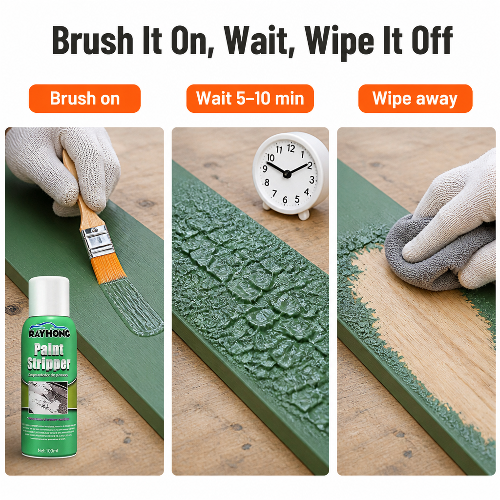 ClearWave™ — Brush On, Lift Old Paint in Minutes, Skip the Sanding