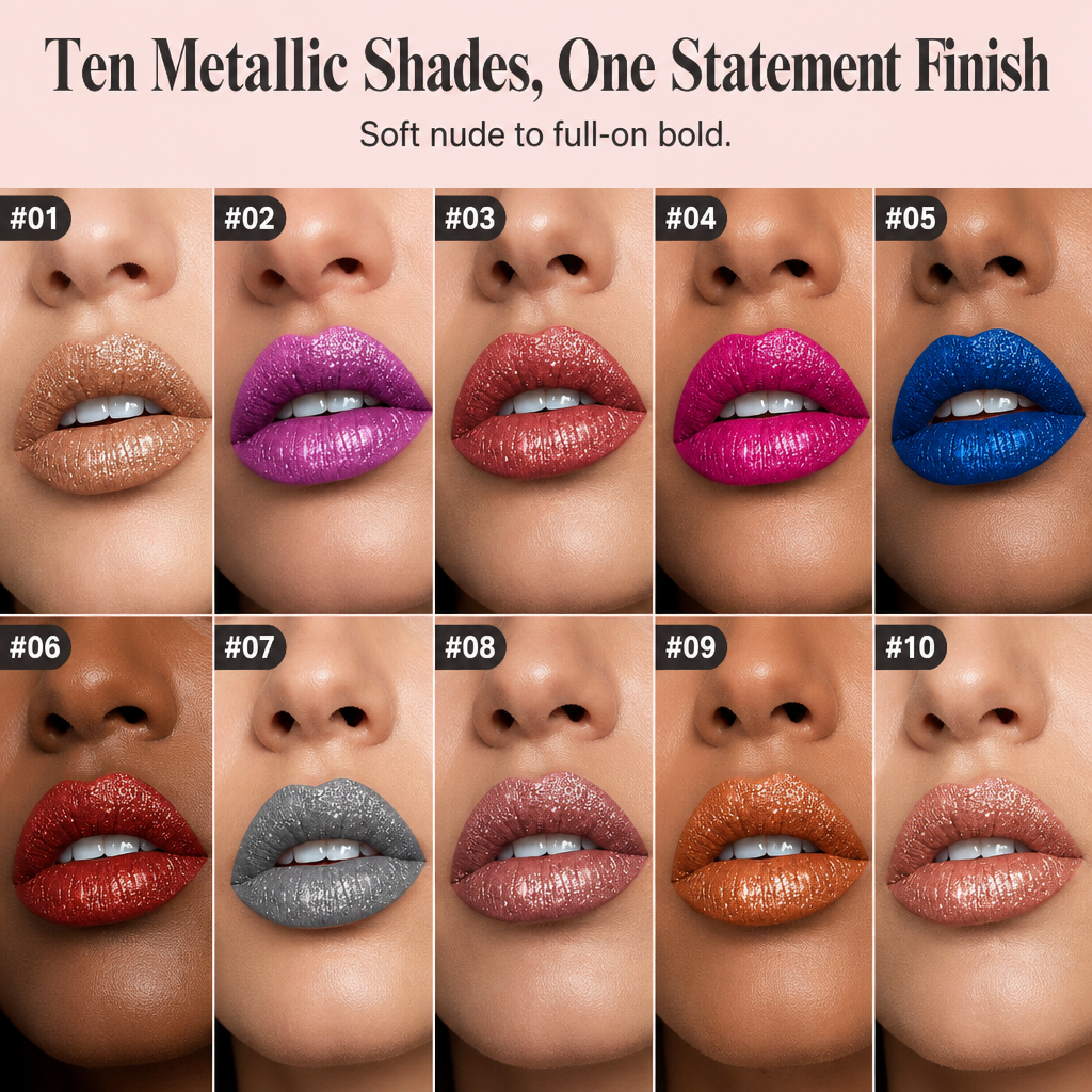 LumiLuxe™ — Coat Your Lips in Crushed-Diamond Color That Survives the Whole Night