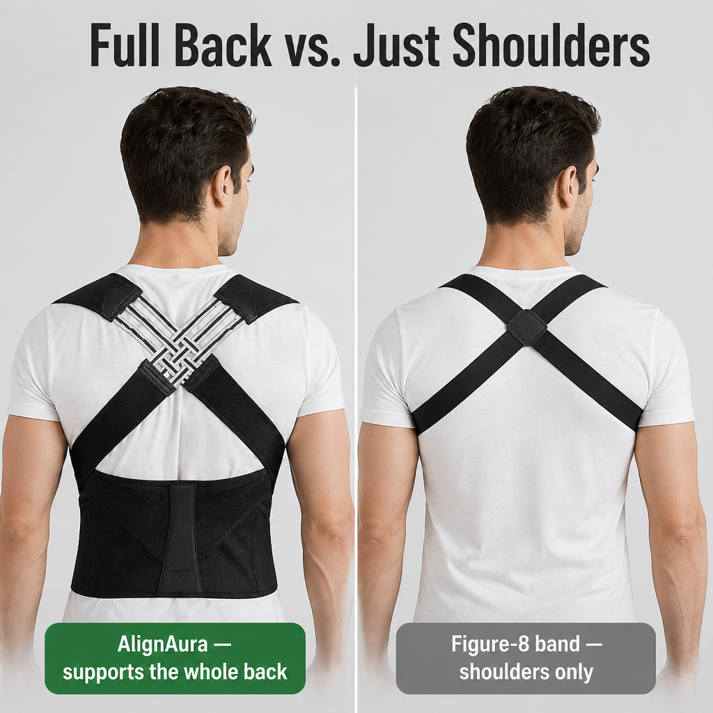 AlignAura — Support Your Whole Back and Quiet That 3pm Shoulder Ache