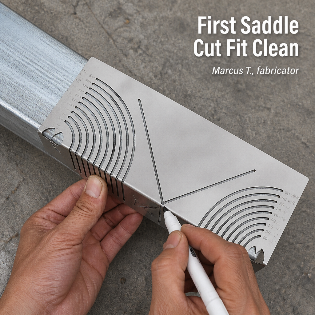 MetalMorph™ — Scribe Perfect Saddle Cuts and Angles in One Steady Pass