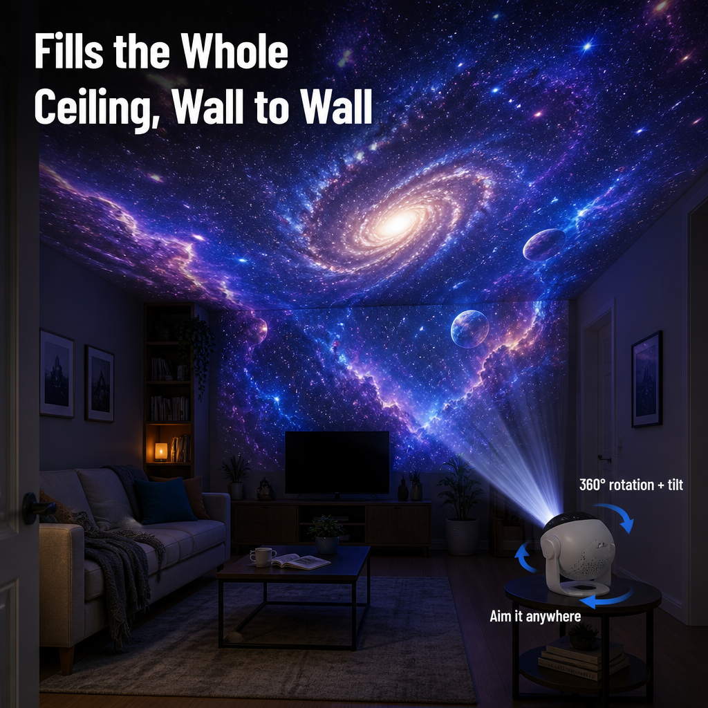 CelestiaDream™ — Turn Any Room Into a Sharp, Real-Galaxy Night Sky in Seconds