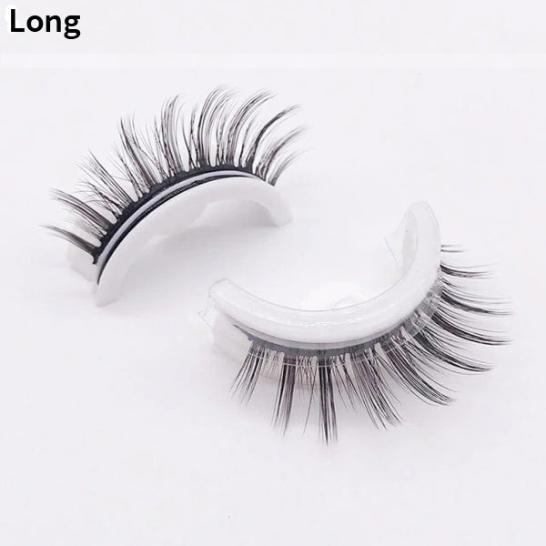Reusable Self-Adhesive False Eyelashes for Natural Eye Makeup